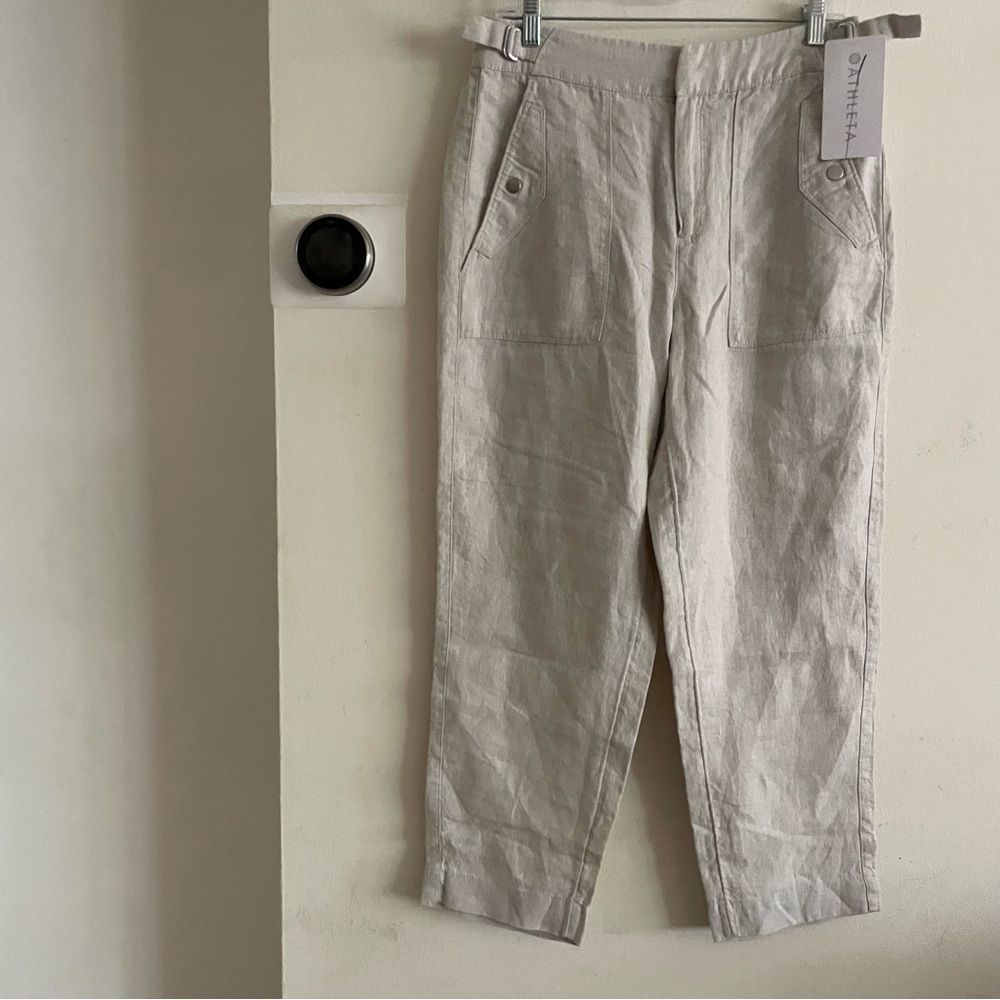 NWT Athleta Voyager linen pants size 10 - Picture 2 of 7
